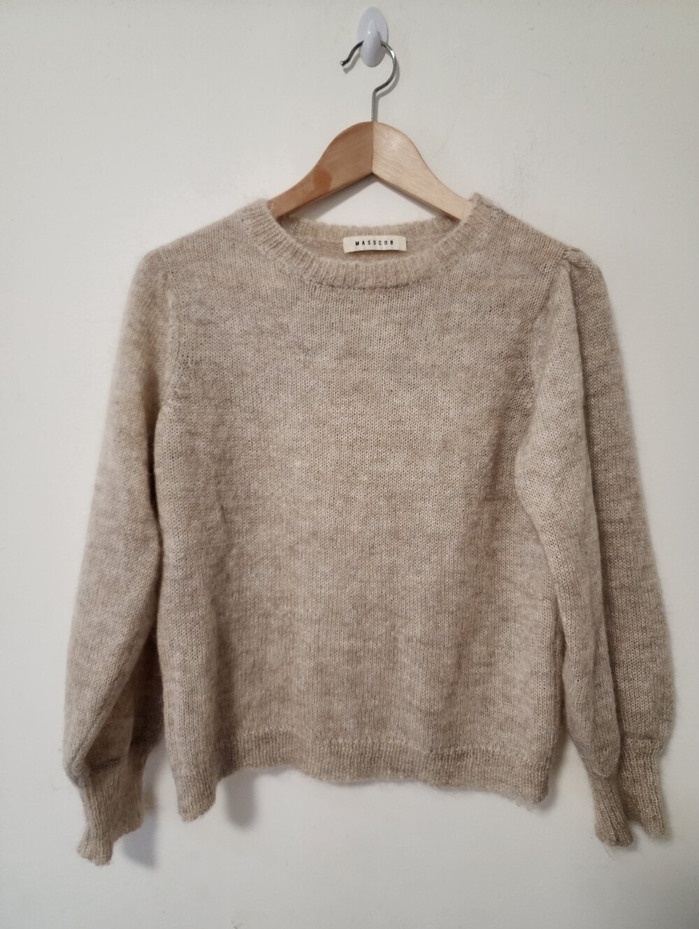 Masscob Oatmeal Crewneck Sweater